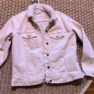 Old Navy Cream Sherpa-Lined Jean Jacket